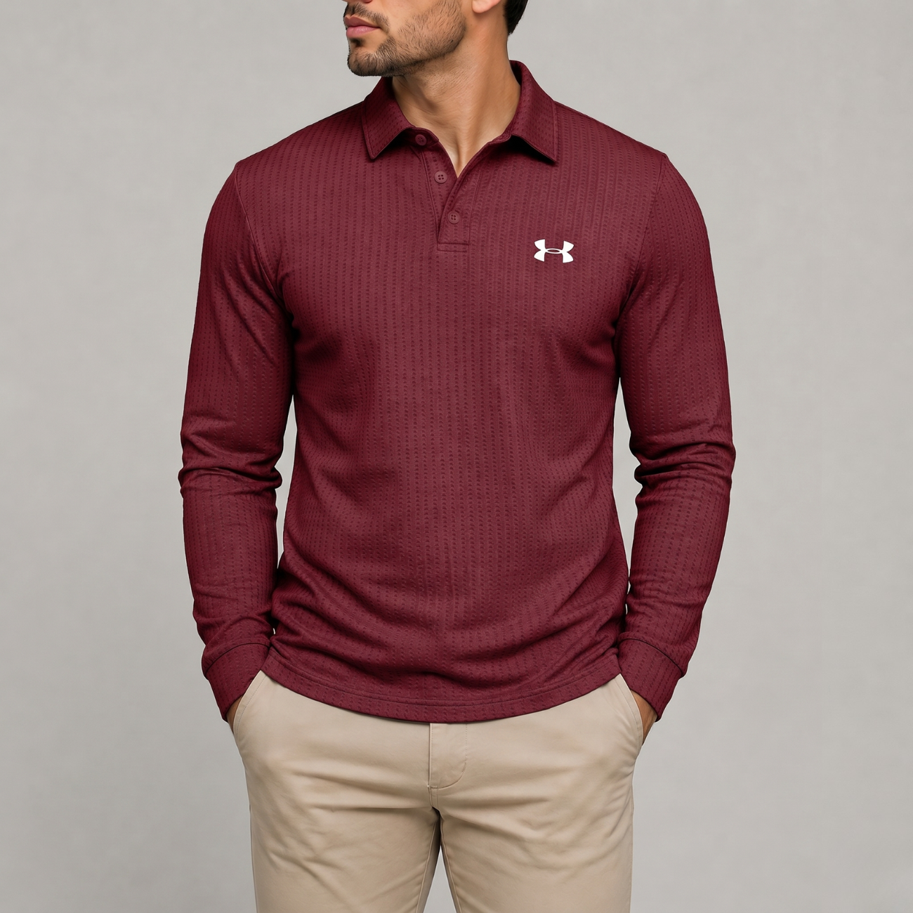 Long-Sleeve Performance Polo - Clearance Sale