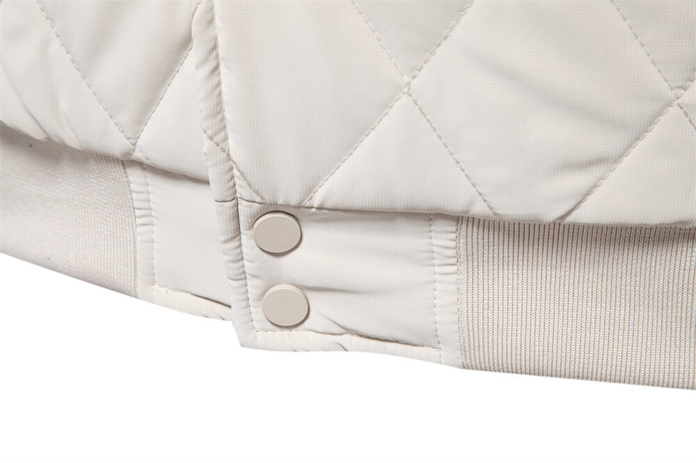 Herren Steppjacke im College-Stil