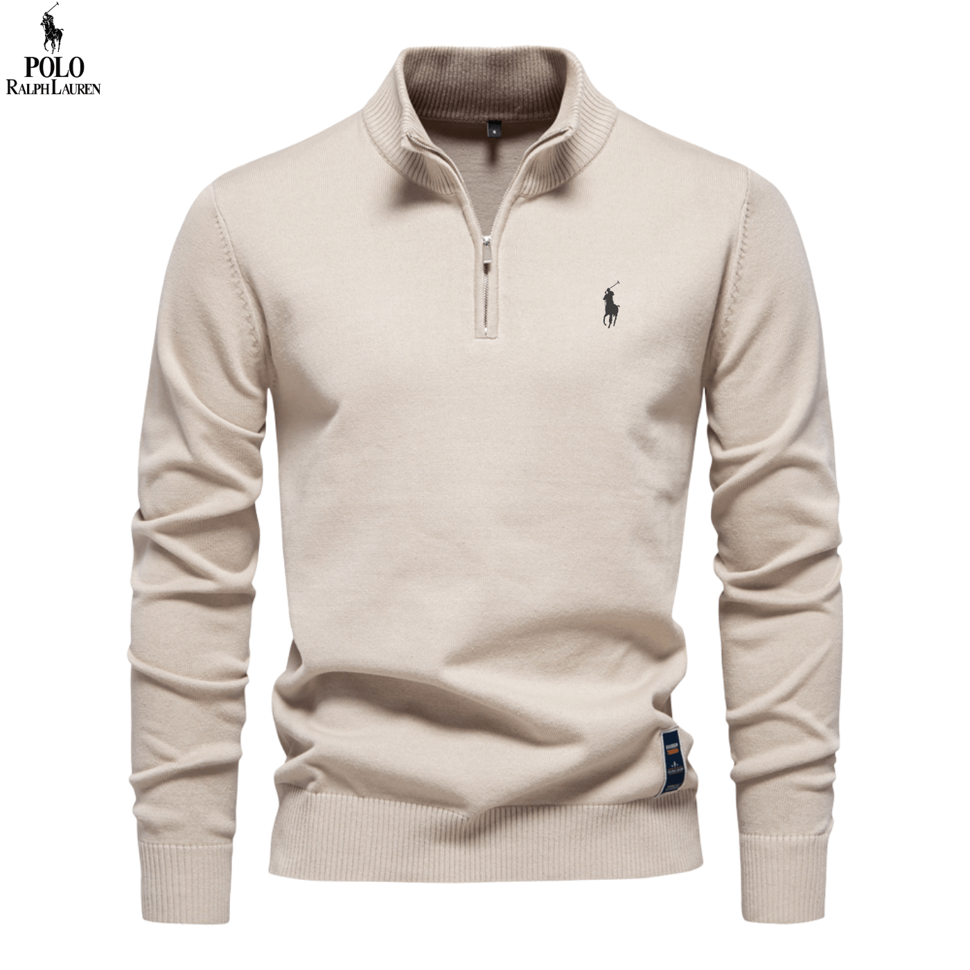 Herren Strickpullover mit Reißverschluss