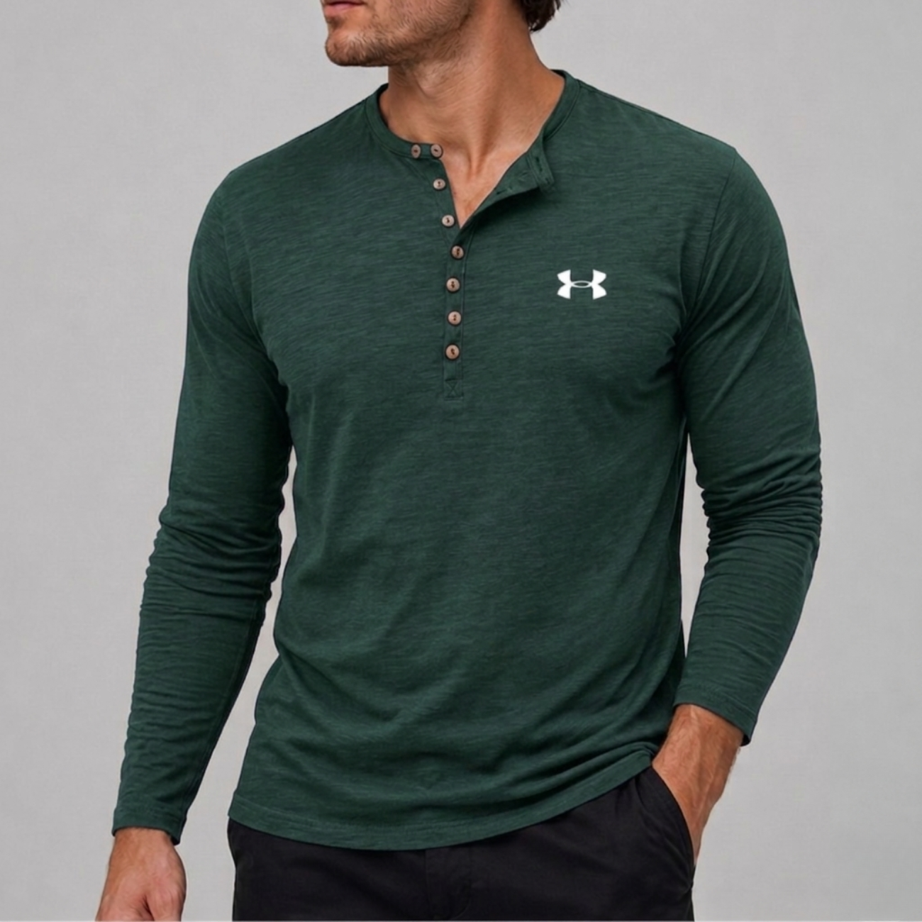 Long-Sleeve Henley - Clearance Sale