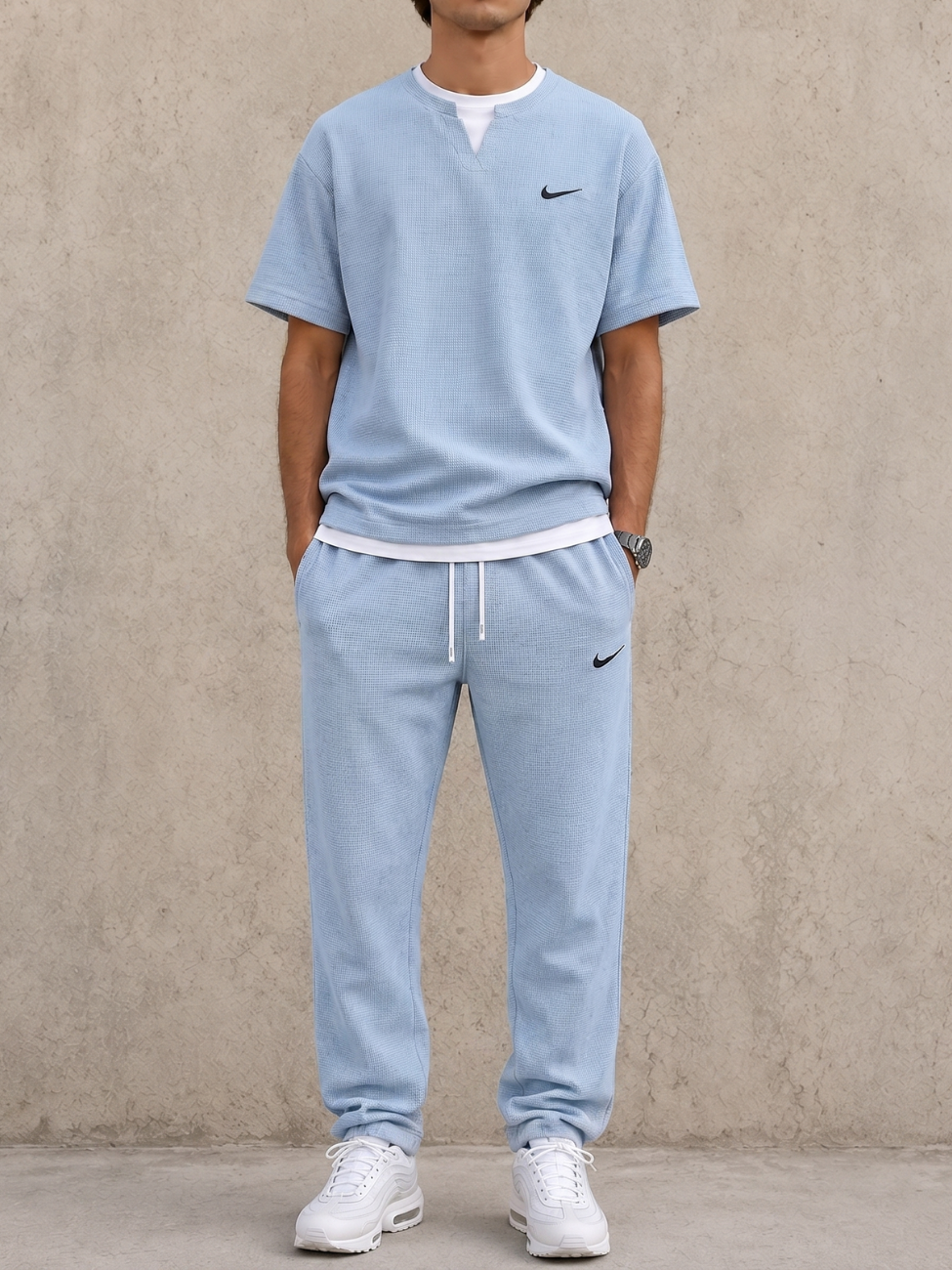 Premium Waffle-Knit Co-Ord Set - Clearance Sale