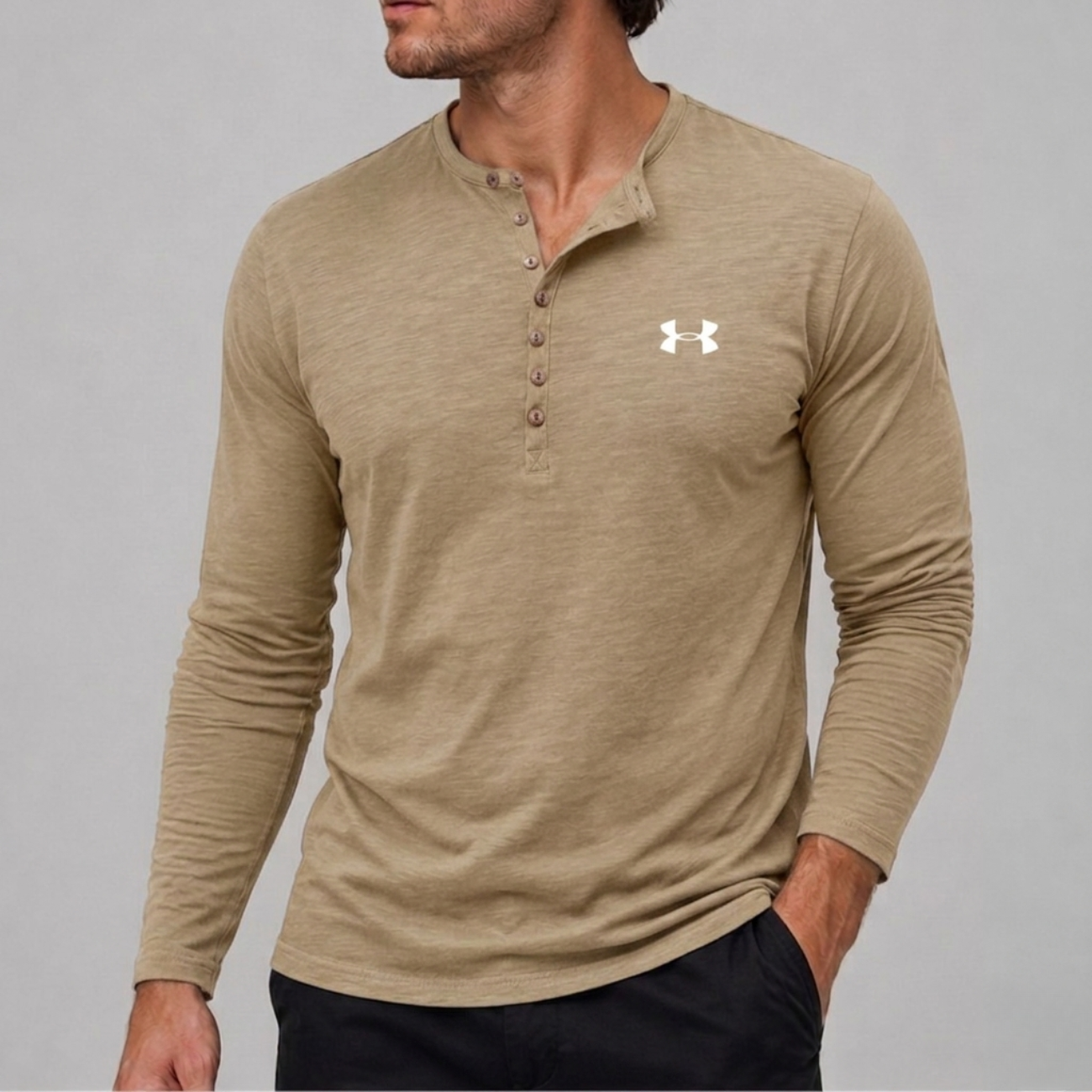 Long-Sleeve Henley - Clearance Sale