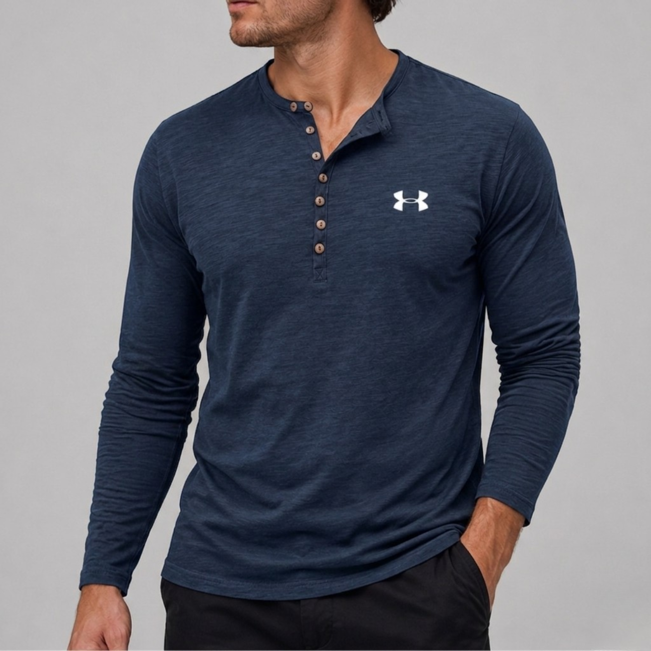 Long-Sleeve Henley - Clearance Sale