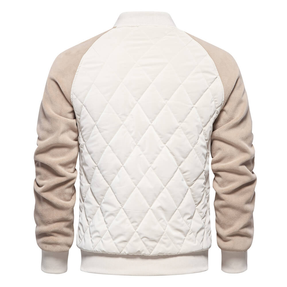 Herren Steppjacke im College-Stil