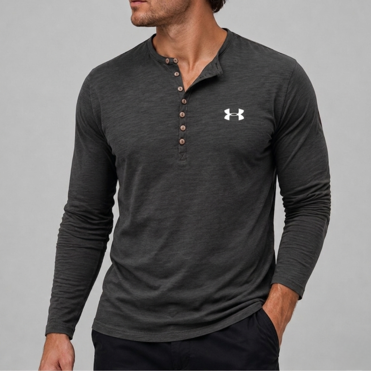 Long-Sleeve Henley - Clearance Sale