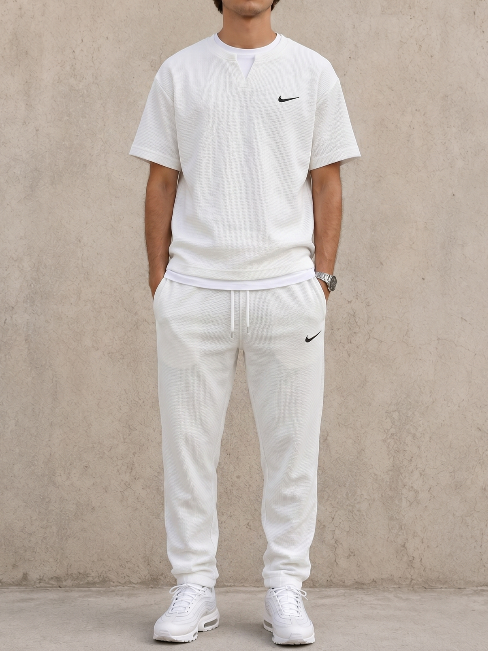 Premium Waffle-Knit Co-Ord Set - Clearance Sale