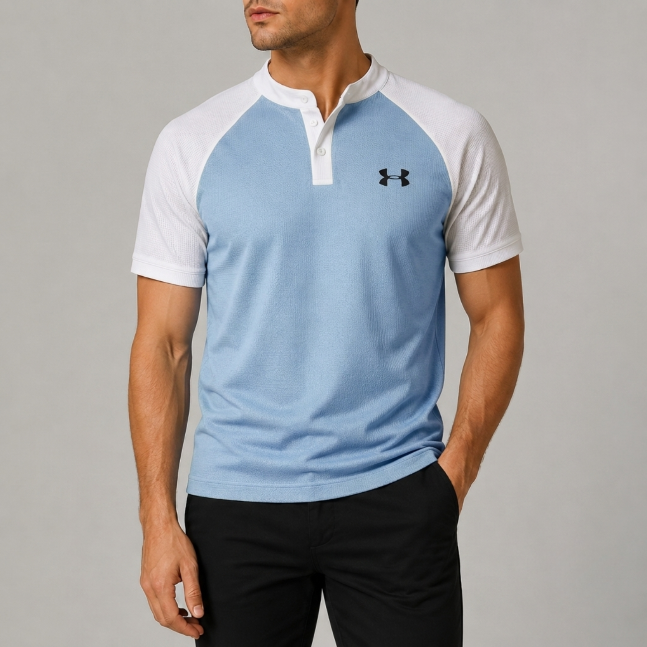 AeroFlex Henley Polo - Clearance Sale