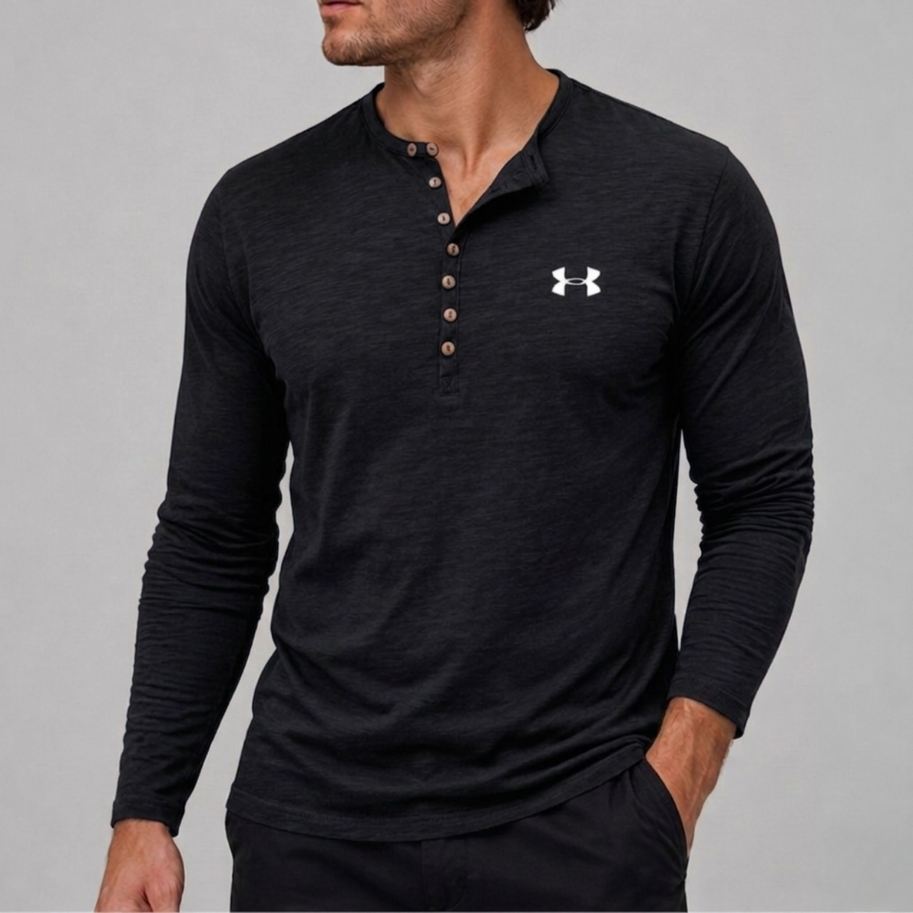 Long-Sleeve Henley - Clearance Sale