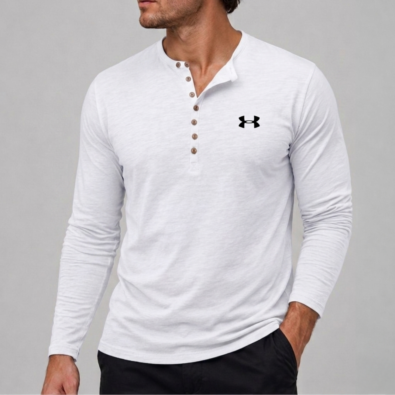 Long-Sleeve Henley - Clearance Sale
