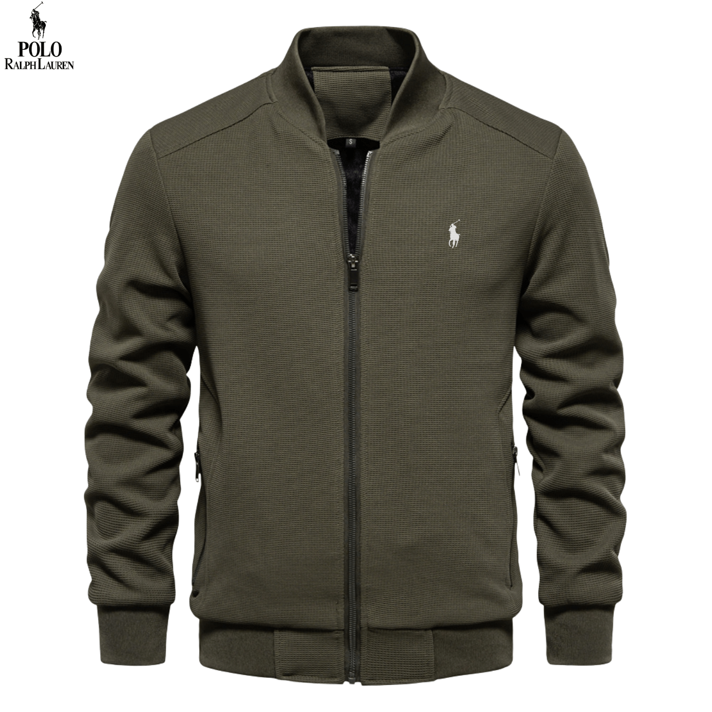 Herren Zip-Jacke mit Stehkragen
