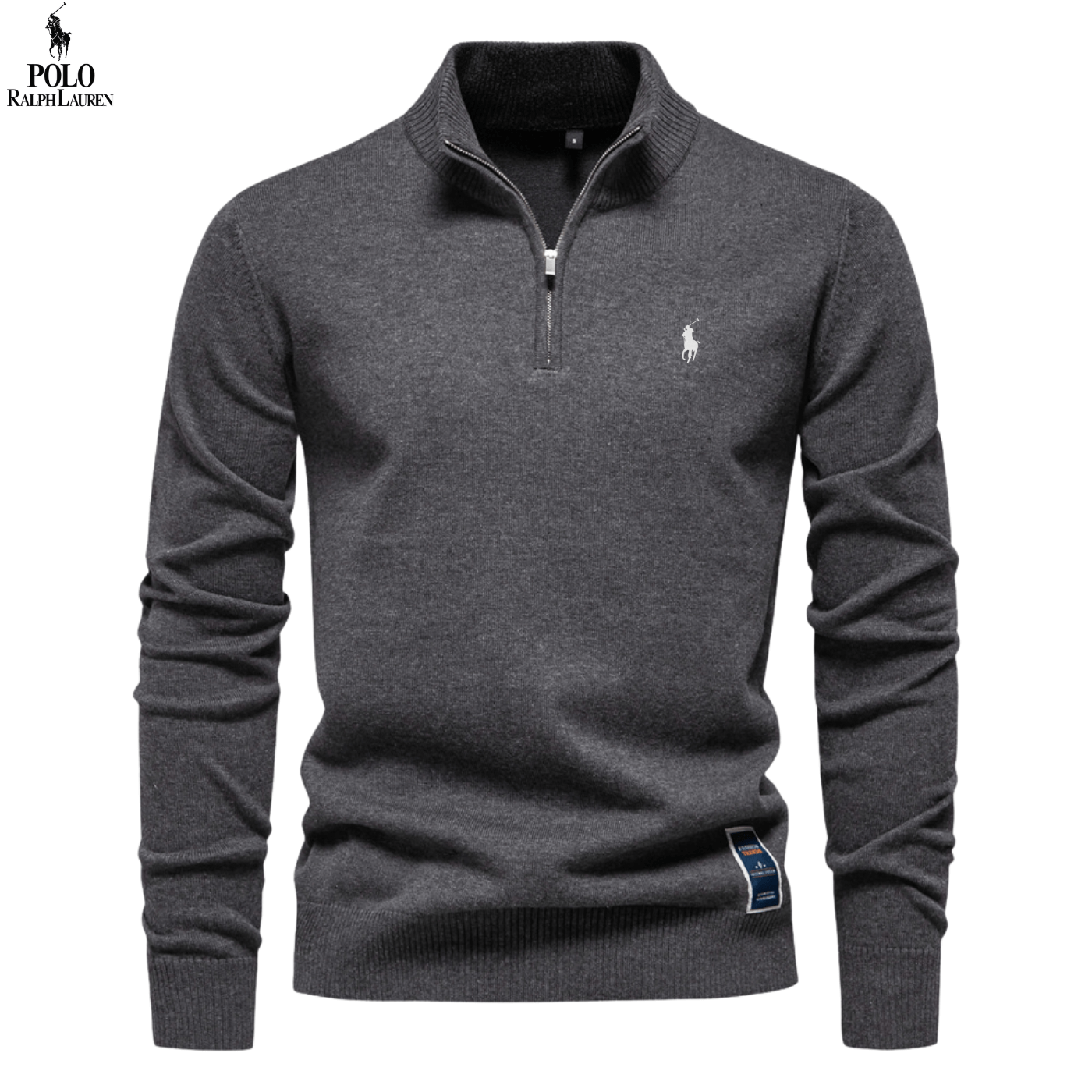 Herren Strickpullover mit Reißverschluss