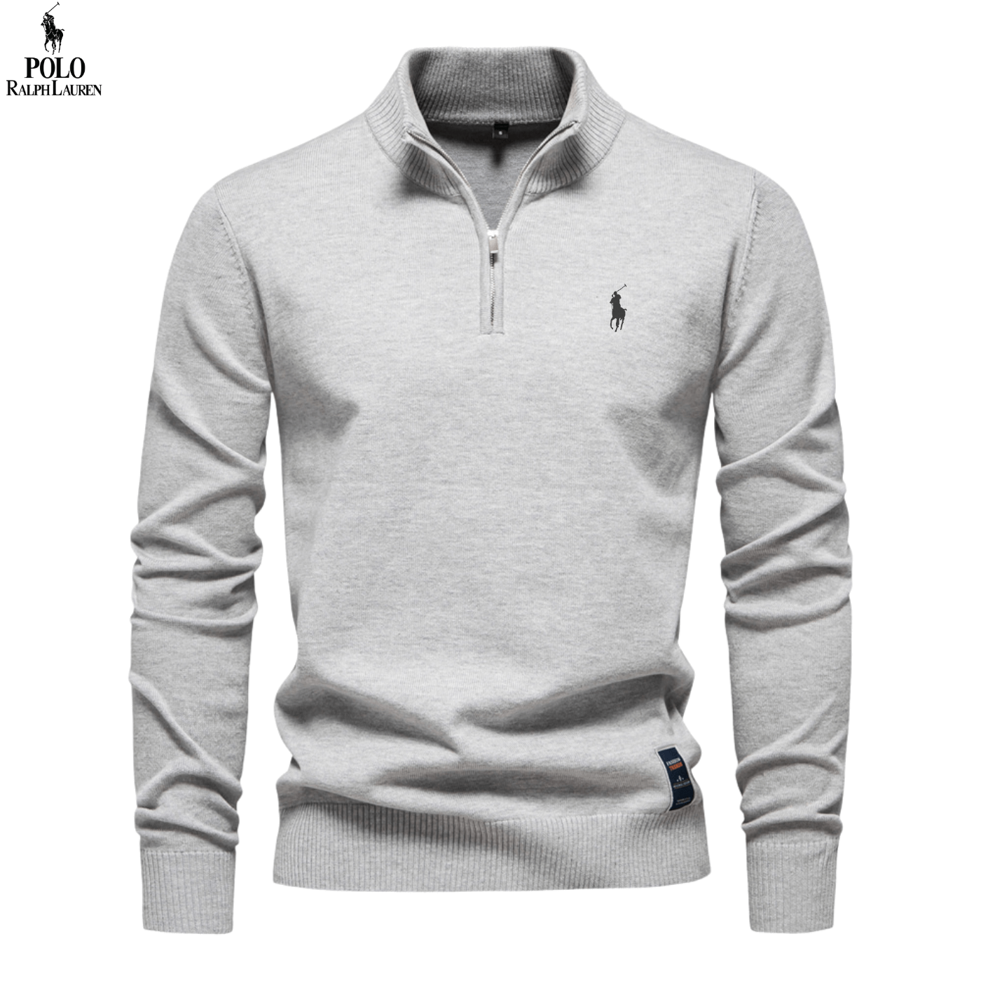 Herren Strickpullover mit Reißverschluss